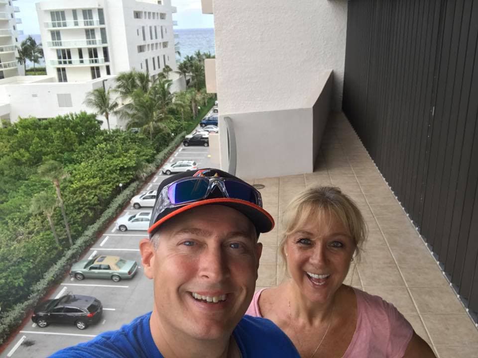Christine and John at a WPB condo