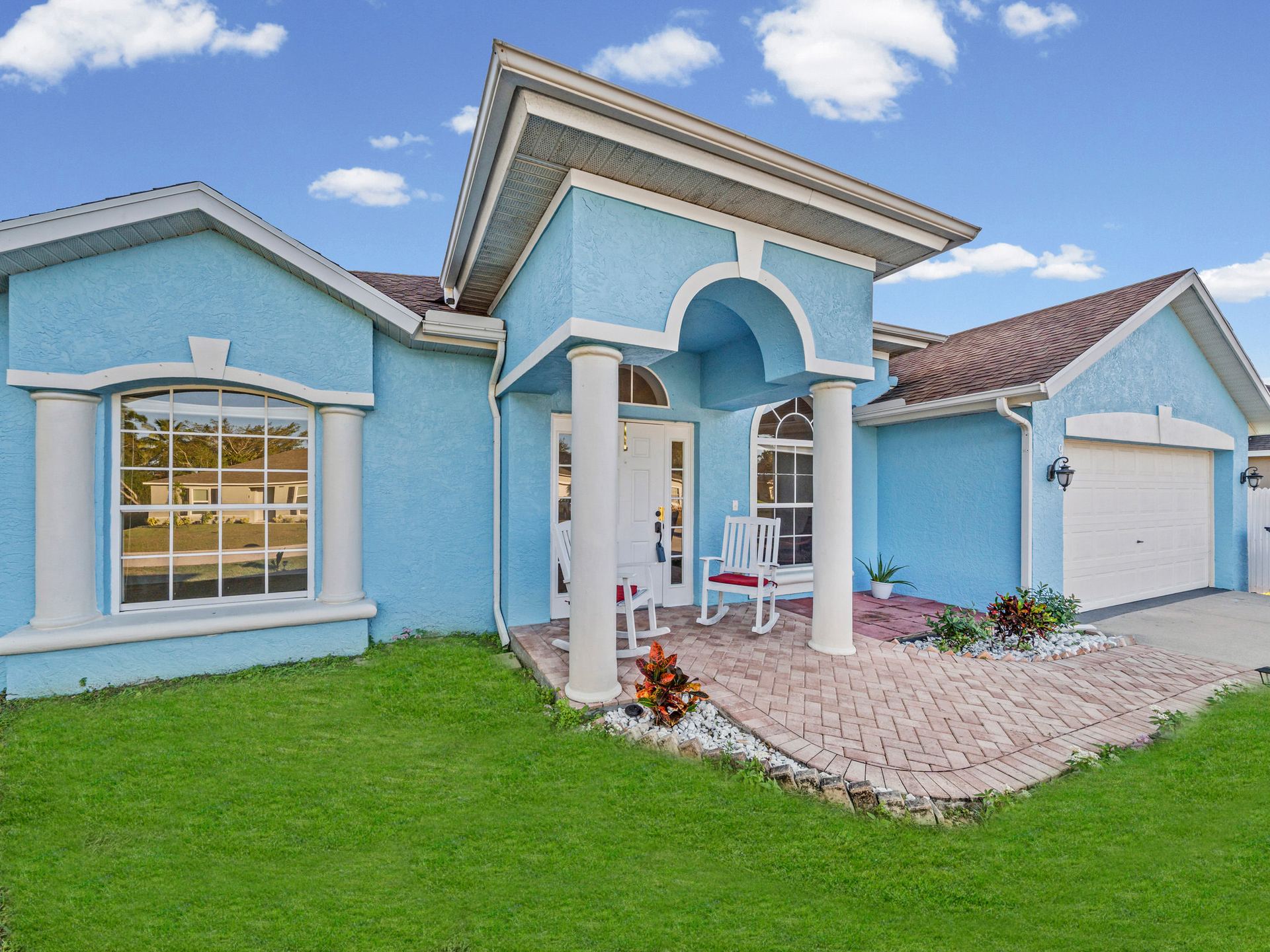 Front exterior and driveway